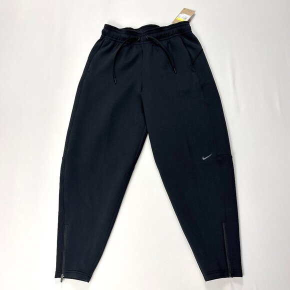 Nike Womens Dri Fit Prima 7/8 Length Sweatpants Black NWT Sz S High Rise Zip NEW - Picture 1 of 8